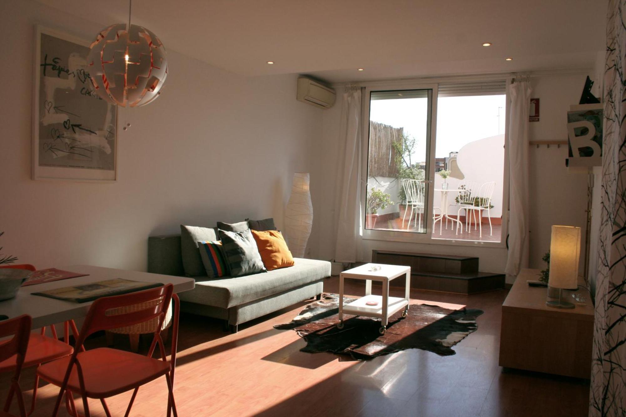 Lovely Apartment With A Terrace Barcelona Ngoại thất bức ảnh