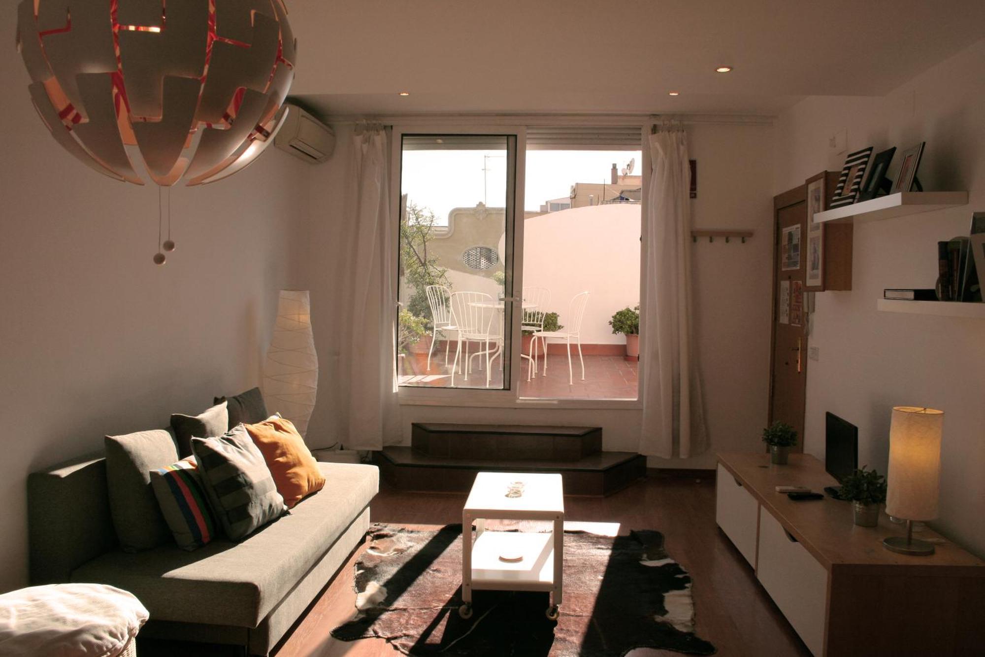 Lovely Apartment With A Terrace Barcelona Ngoại thất bức ảnh